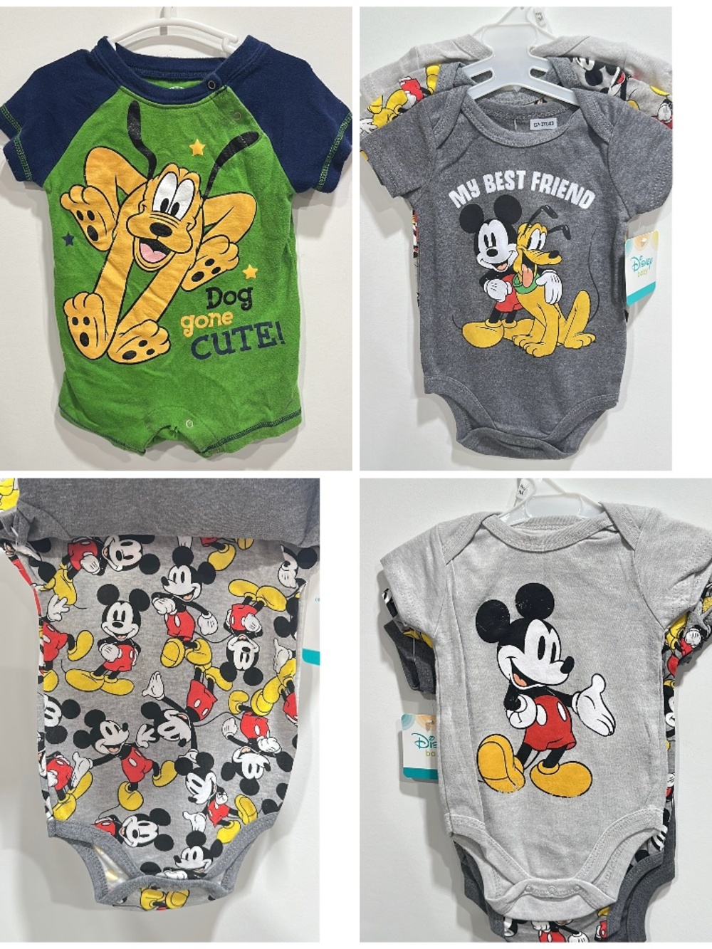 3 for $25 Disney Mickey Mouse Boy Clothing 6-9 months